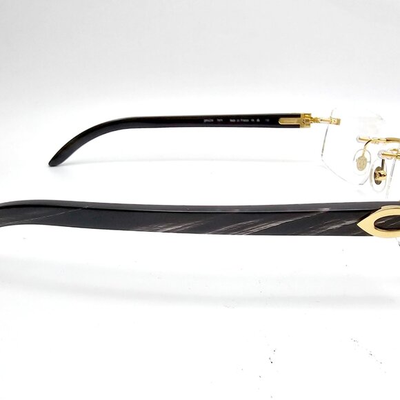 NEW! Cartier Black Buffalo Horn Glasses CT00490 - Picture 8 of 15